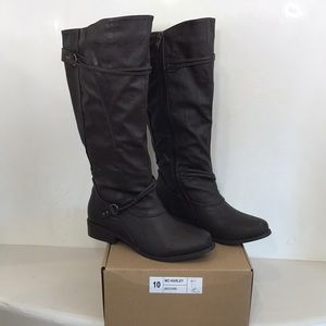 NIB!! Harley Boot Brown; wide calf; sz 10